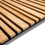 Ξύλινο πάνελ τοίχου δρυς σε καφέ MDF Barcode 240Χ60Χ2cm OEM
