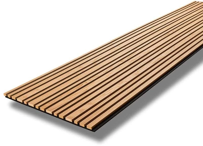 Ξύλινο πάνελ τοίχου δρυς σε καφέ MDF Barcode 240Χ60Χ2cm OEM