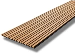 Ξύλινο πάνελ τοίχου δρυς σε καφέ MDF Barcode 240Χ60Χ2cm OEM