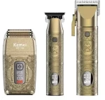 Kemei KM-2235 Μηχανή & Trimmer & Shaver Set Επαναφορτιζόμενη Χρυσή