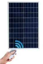 Jortan 200W Led Αδιάβροχος Ηλιακός Προβολέας Ψυχρό Λευκό 6500K με Τηλεχειριστήριο