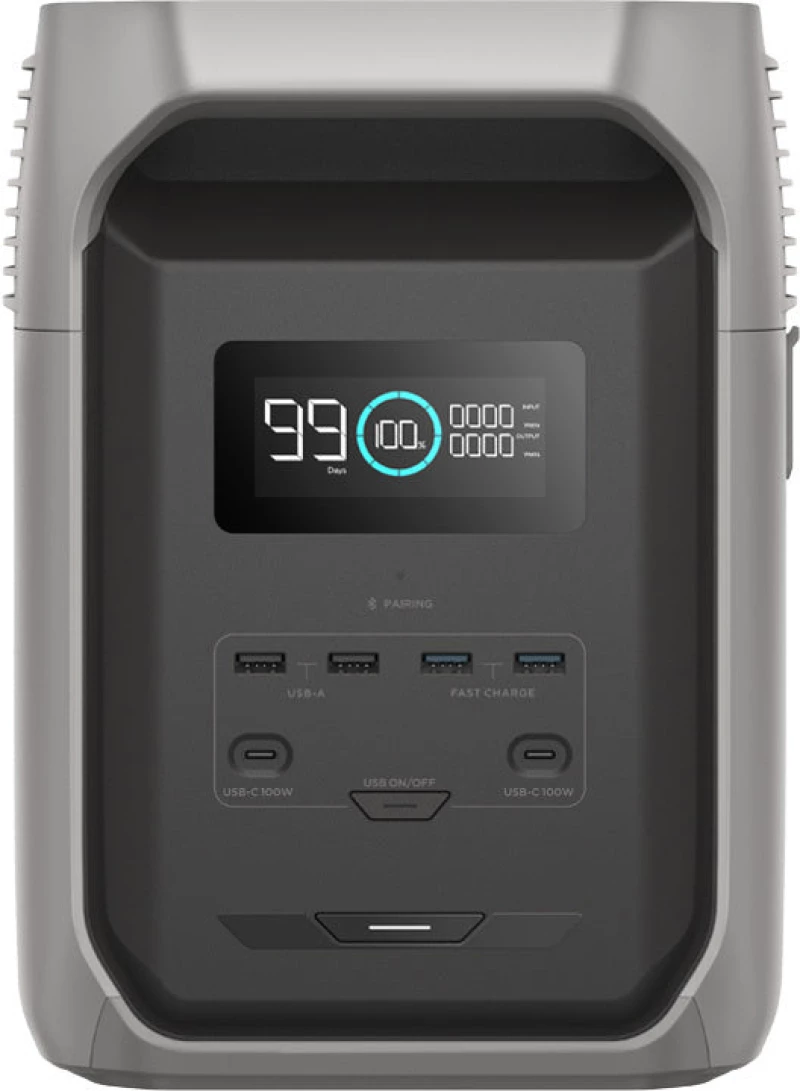 Bundle: Power station EcoFlow Delta 3 1500 + 2x portable solar panel 220W