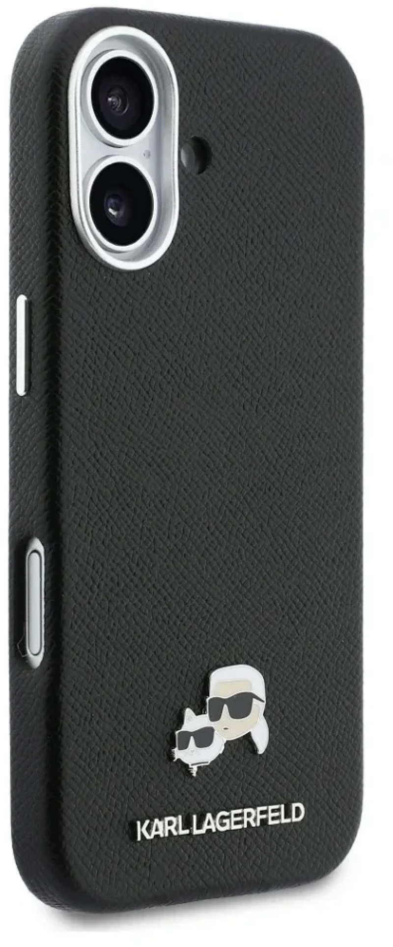 Karl Lagerfeld Θήκη Karl & Choupette Head Pins Saffiano MagSafe Apple iPhone 17 Black