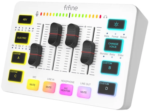 Fifine Mixer audio SC3W (white)