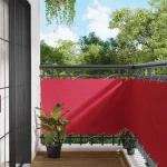 Οθόνη Μπαλκονιού Μπορντό 100 x 1000 cm Ύφασμα Όξφορντ |42030907