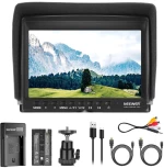 UPGRADED F100 CAMERA MONITOR + USB BATTERY CHARGER + BATTERY