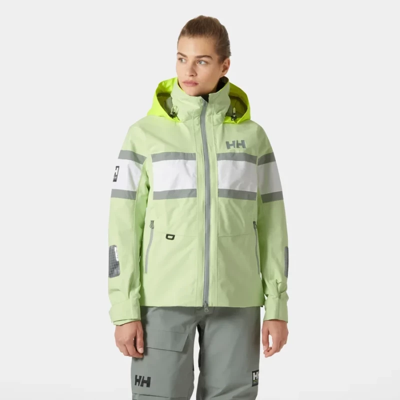 Helly Hansen Γυναικείο Μπουφάν Ιστιοπλοΐας Salt Original Washed Lime