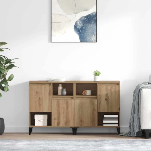 Παραδοσιακά Πλευρικά Έπιπλα 2 pcs Artisan Oak 60 x 35 x 70 cm |3415584