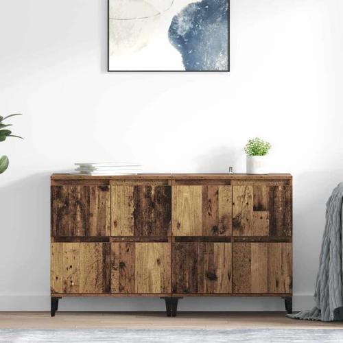 Παραδοσιακά Πλευρικά Έπιπλα 2 pcs Παλιό Ξύλο 60 x 35 x 70 cm |3415560