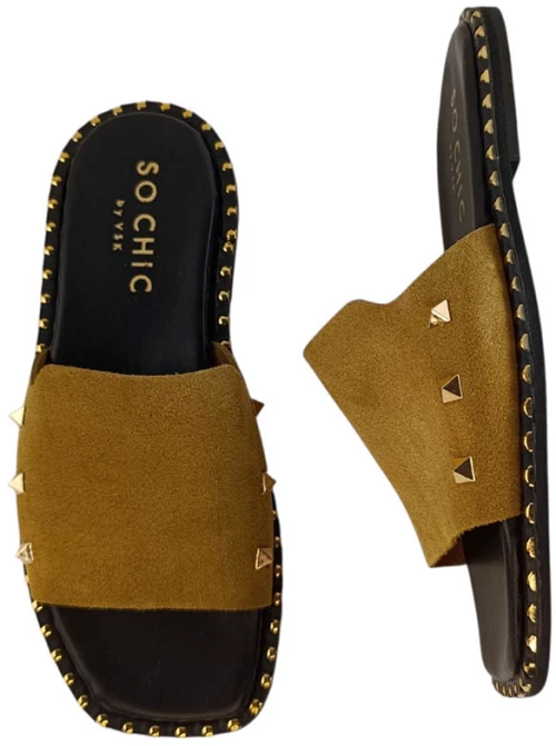 IRA SANDAL - BEIGE 100% Δερμάτινα
