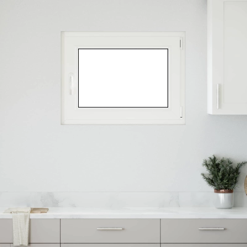 Παράθυρο Κάτω Στρώματος RISOR Λευκός 80 x 70 cm PVC και Γυαλί |42047242