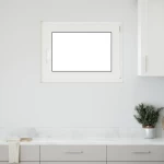 Παράθυρο Κάτω Στρώματος RISOR Λευκός 80 x 70 cm PVC και Γυαλί |42047242
