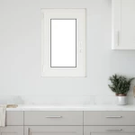 Παράθυρο Κάτω Στρώματος RISOR Λευκός 50 x 75 cm PVC και Γυαλί |42047229