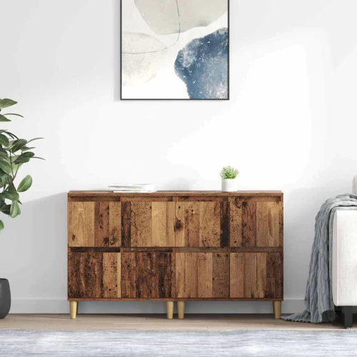 Παραδοσιακά Πλευρικά Έπιπλα 2 pcs Παλιό Ξύλο 60 x 35 x 70 cm |3415570