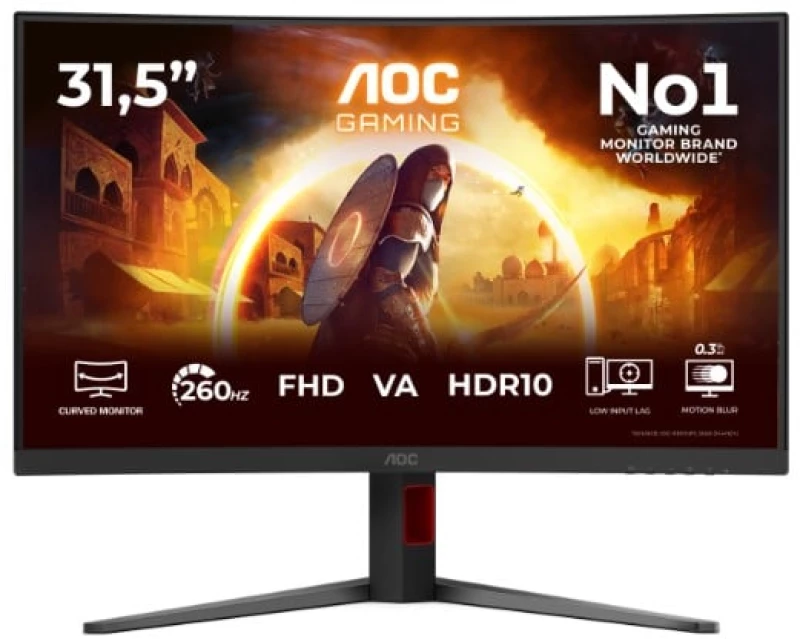 AOC C32G4Z Gaming Οθόνη 31.5" Curved VA Full HD 260Hz 1ms HDR10
