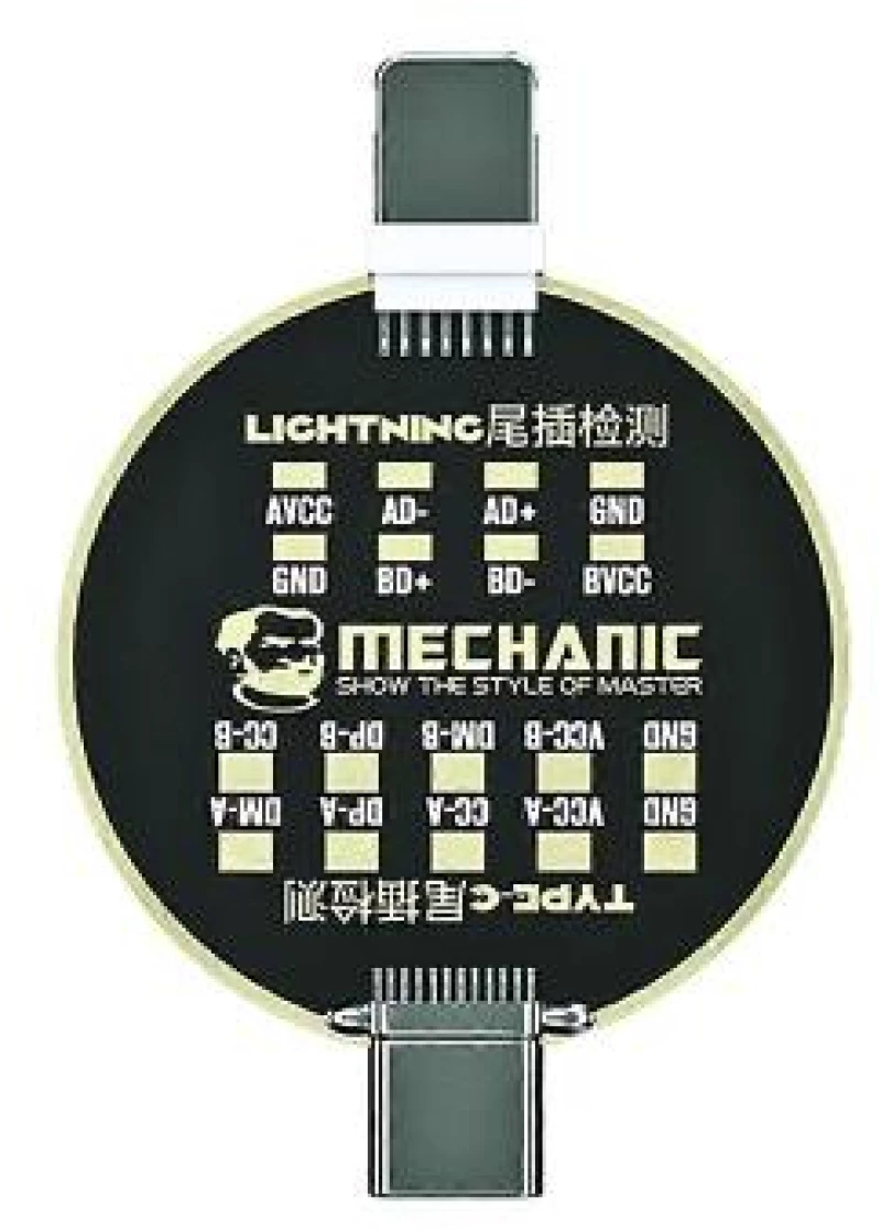 Πλακετάκι Δοκιμής & Μέτρησης Φόρτισης Mechanic T810 USB C & Lightning