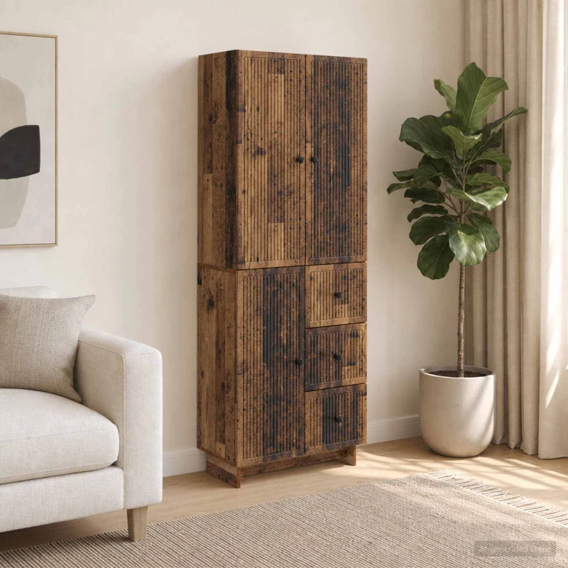 Σέτ Ντουλαπιών 2 pcs 66 x 34,5 x 90 εκ Επεξεργασμένο Ξύλο |3416401