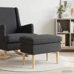 Πολυθρόνα Ποδιών Σκούρο Γκρι 55 x 35 x 41 εκ Μπουκλέ |42030005