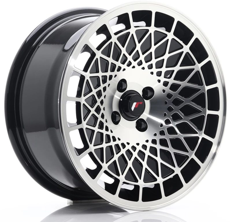 JR Wheels JR14 16x8 ET25 BLANK Gloss Black w/Machined Face