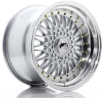JR Wheels JR9 17x10 ET20 4x100/108 Silver w/Machined Lip