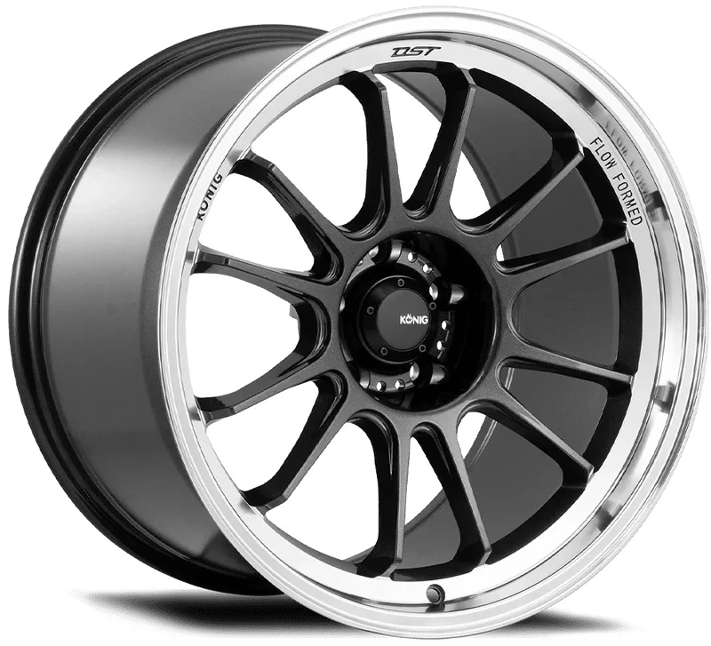 Konig Hypergram 16x7.5 5x114.3 ET38 Mettalic Carbon W Machined Lip