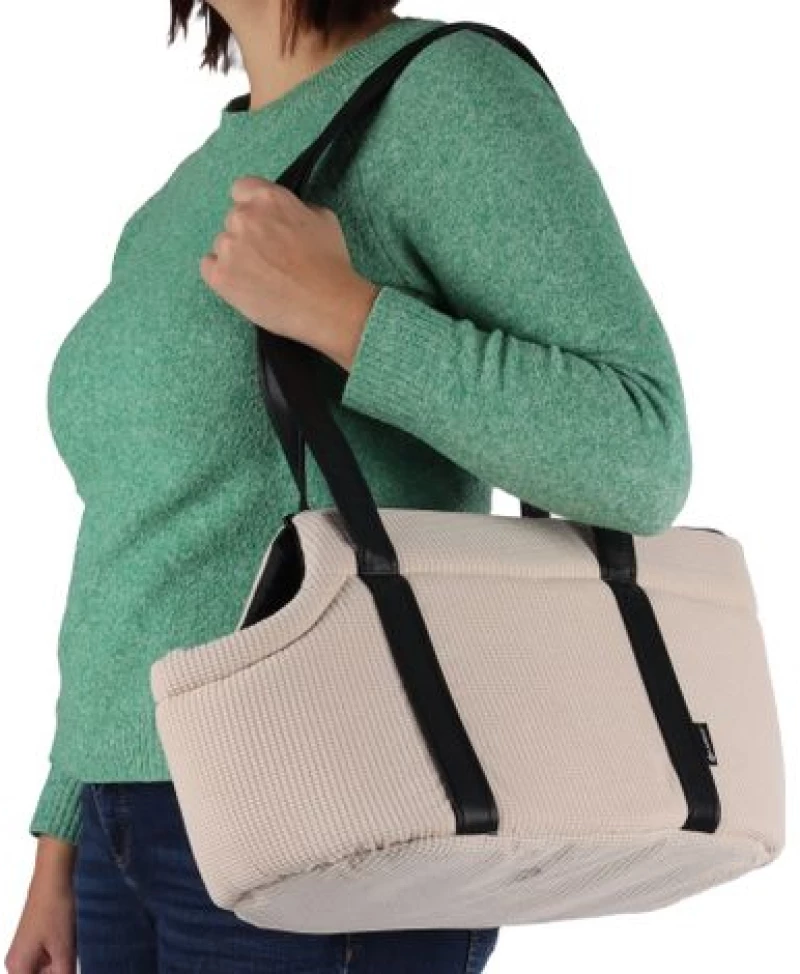 Τσάντα Μεταφοράς Σκύλου Flamingo Aaliyah 46x23x25cm Λευκή