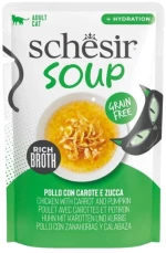 Schesir Cat Pouch Κοτόπουλο με Κολοκύθα σε Σούπα 40gr