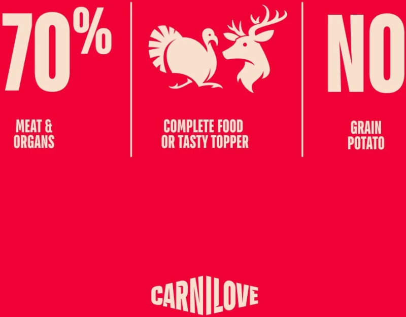 Carnilove Dog Pouch Pate Turkey & Venison with Strawberry Leaves 300gr