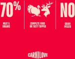 Carnilove Dog Pouch Pate Turkey & Venison with Strawberry Leaves 300gr