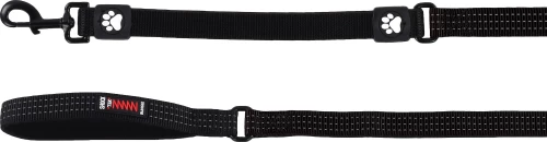 Λουρί - Οδηγός Σκύλου Flamingo Elastic no Shock Zorba Μαύρο 2,5x130cm