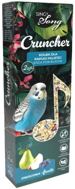Sing & Song Cruncher Sticks για Παπαγαλάκια με Φρούτα 85gr (2τμχ)
