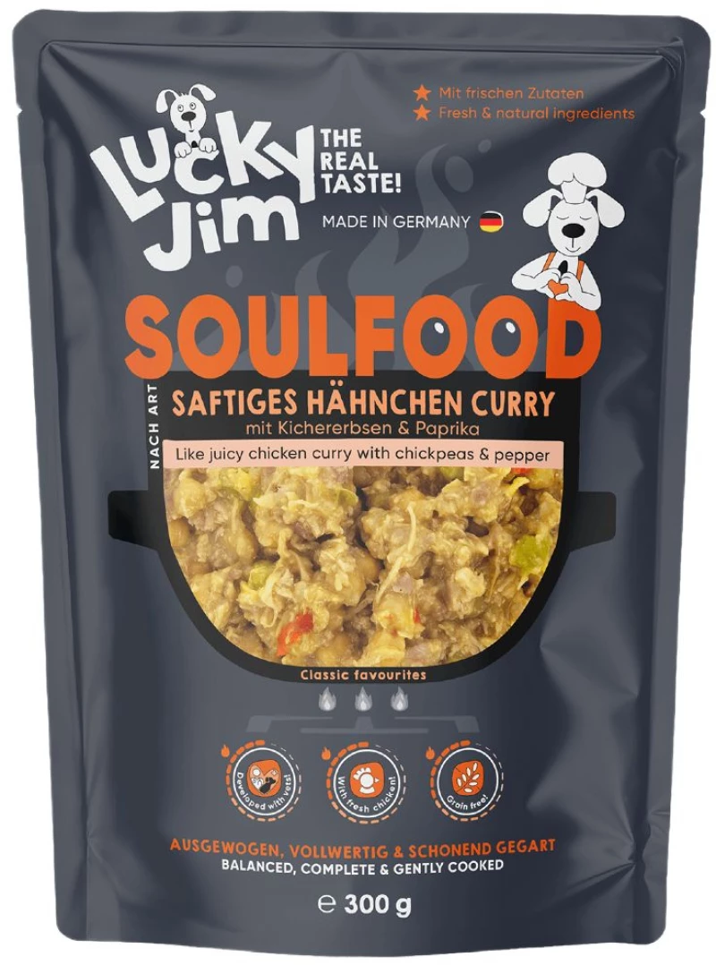 Υγρή Τροφή Σκύλου Lucky Jim Soulfood Chicken with Curry 300gr