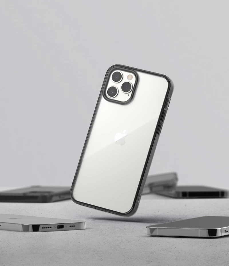 Ringke Fusion Back Cover Πλαστικό / Bumper Σιλικόνης Γκρι (iPhone 12 Pro Max)