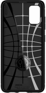 Spigen Rugged Armor Back Cover Σιλικόνης Μαύρο (Galaxy A41)