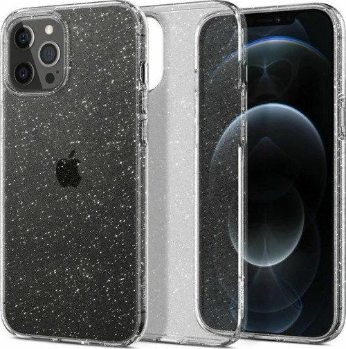 Spigen Liquid Crystal Glitter Back Cover Σιλικόνης Διάφανο (iPhone 12 Pro Max)