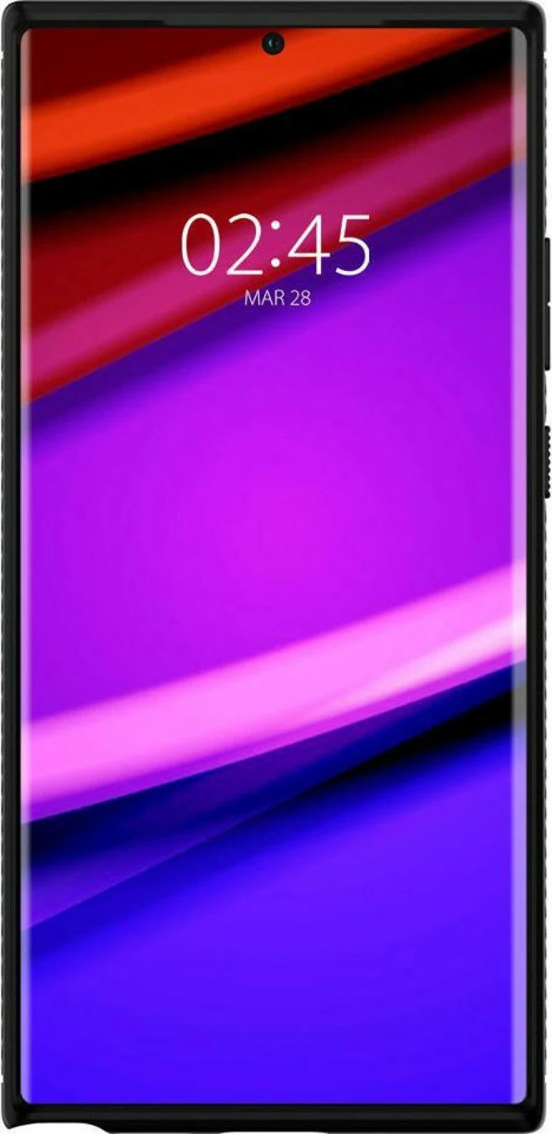 Spigen Rugged Armor Back Cover Σιλικόνης Μαύρο (Galaxy Note 20 Ultra)