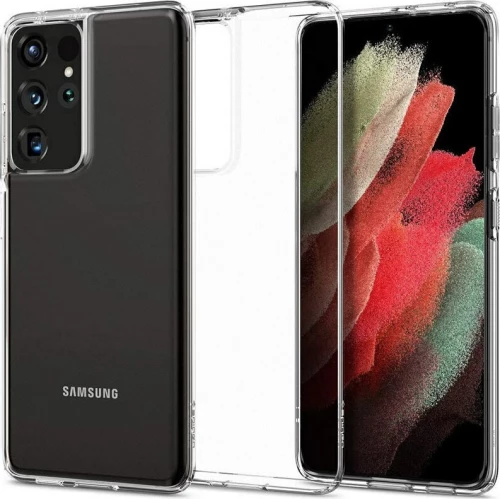 Spigen Liquid Crystal Back Cover Σιλικόνης Διάφανο (Galaxy S21 Ultra 5G)