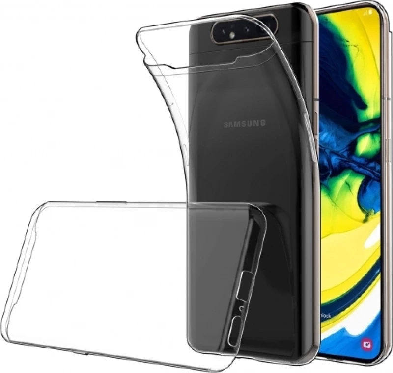 Back Cover Σιλικόνης Διάφανο (Galaxy A80)