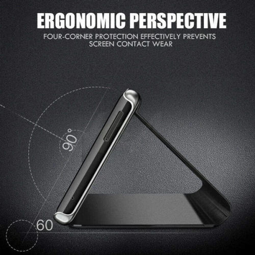 Powertech Clear View Book Μαύρο (Galaxy Note 20)