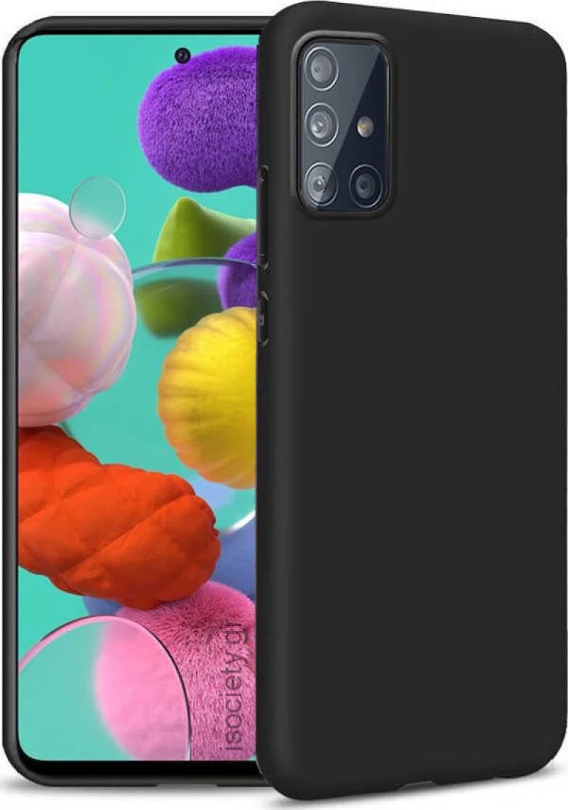 Back Cover Σιλικόνης Μαύρο (Galaxy A51)