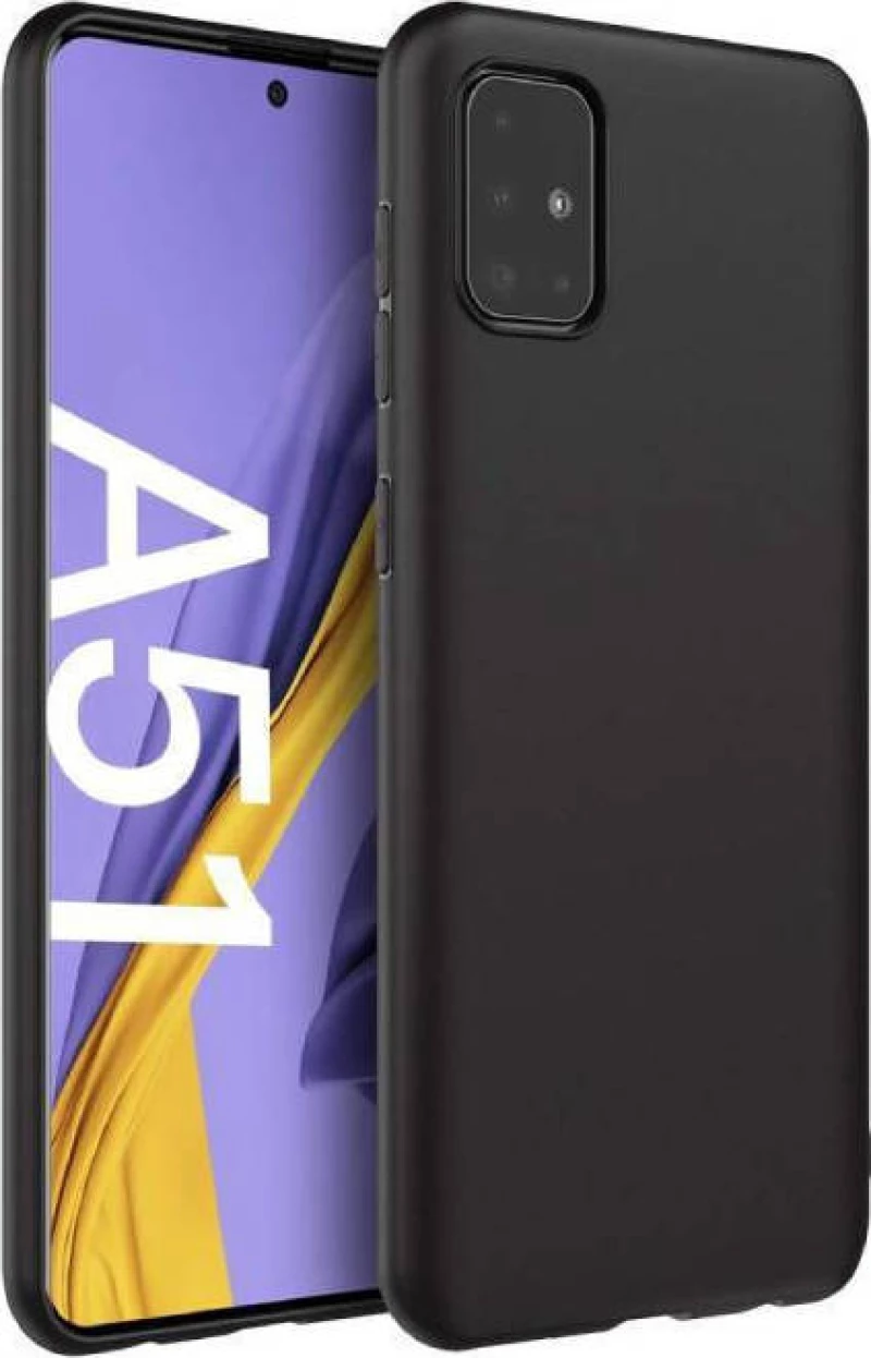 Back Cover Σιλικόνης Μαύρο (Galaxy A51)