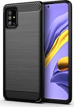Carbon Back Cover Μαύρο (Galaxy A51)
