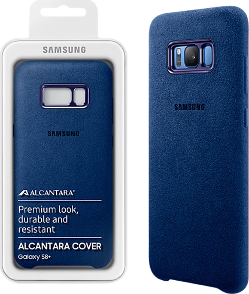 Samsung Alcantara Cover Μπλε (Galaxy S8+)