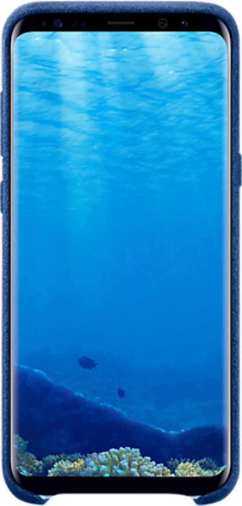Samsung Alcantara Cover Μπλε (Galaxy S8+)