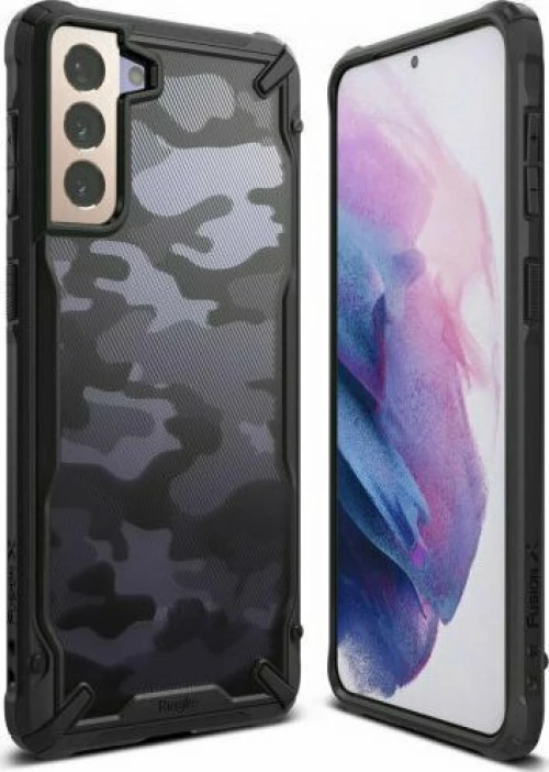 Ringke Fusion X Back Cover Camo Black (Galaxy S21+ 5G)