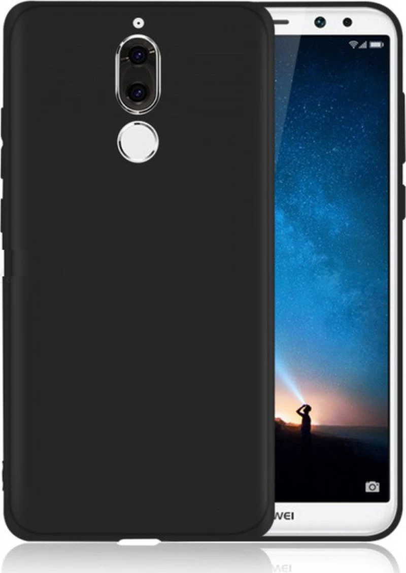 Back Cover Σιλικόνης Ματ Μαύρο (Huawei Mate 20 Lite)