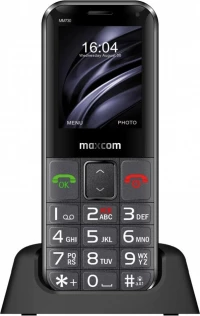 Maxcom MM730 2.2"με Μεγάλα Πλήκτρα & Οπίσθιο Φωτισμό Πλήκτρο Έκτακτης Ανάγκης Μαύρο