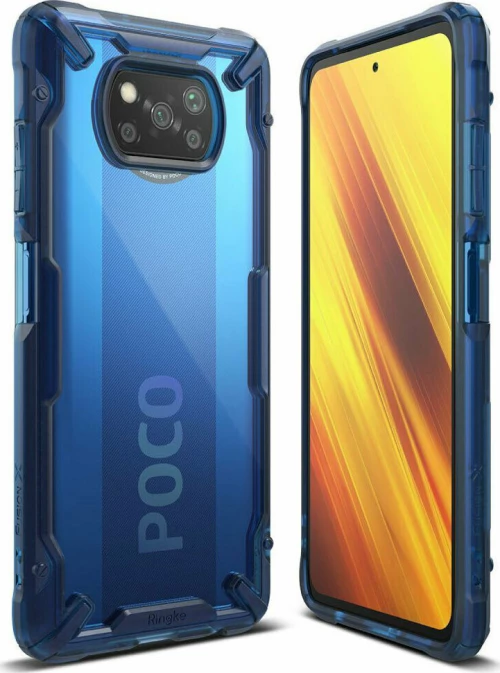 Ringke Fusion X Back Cover Πλαστικό Space Blue (Poco X3 NFC)
