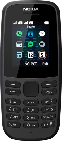 Nokia 105 (2019) Αγγλικό Μενού Black