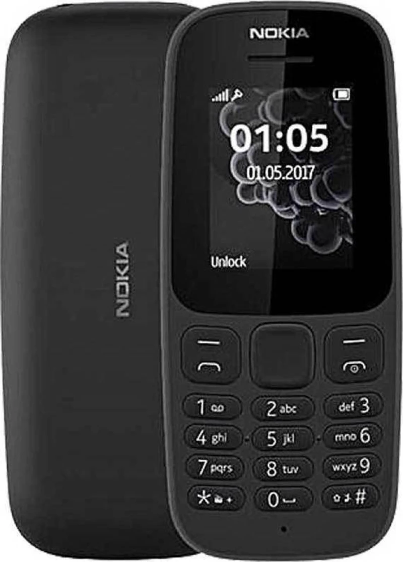 Nokia 105 (2019) Αγγλικό Μενού Black